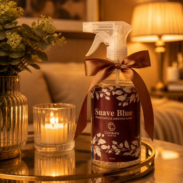 Home Spray Suave Blue 500ml – Fragrância Sofisticada com Sensação de Casa Limpa e Conforto