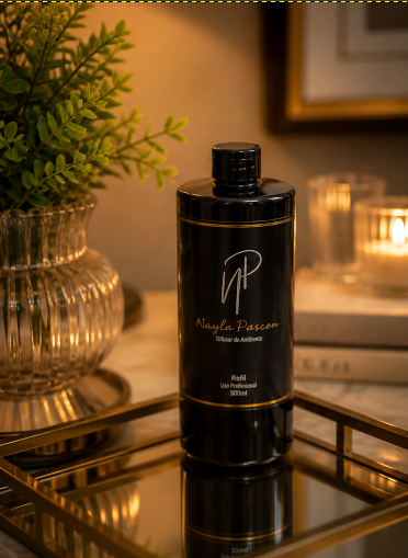 Refil Difusor Nayla Pascon 500ml – Fragrância Exclusiva para Reposição com Sofisticação e Durabilidade