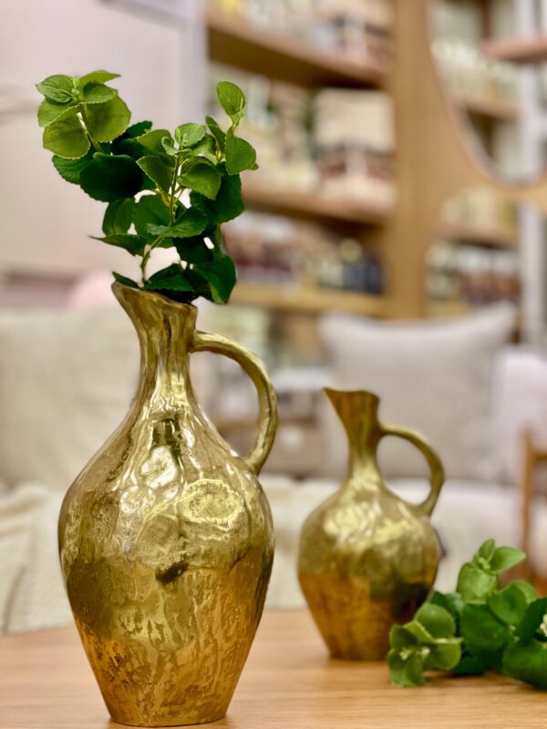 Vaso Metal Dourado M