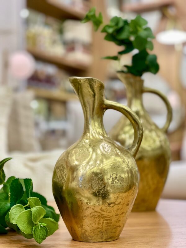 Vaso Metal Dourado P