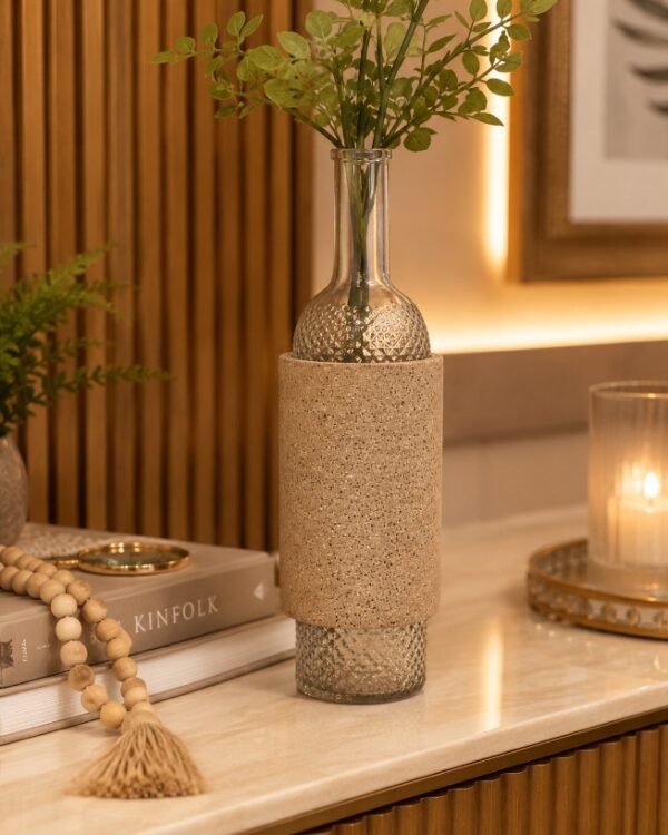 Garrafa Decorativa em Vidro | Elegância Minimalista para Ambientes Sofisticados