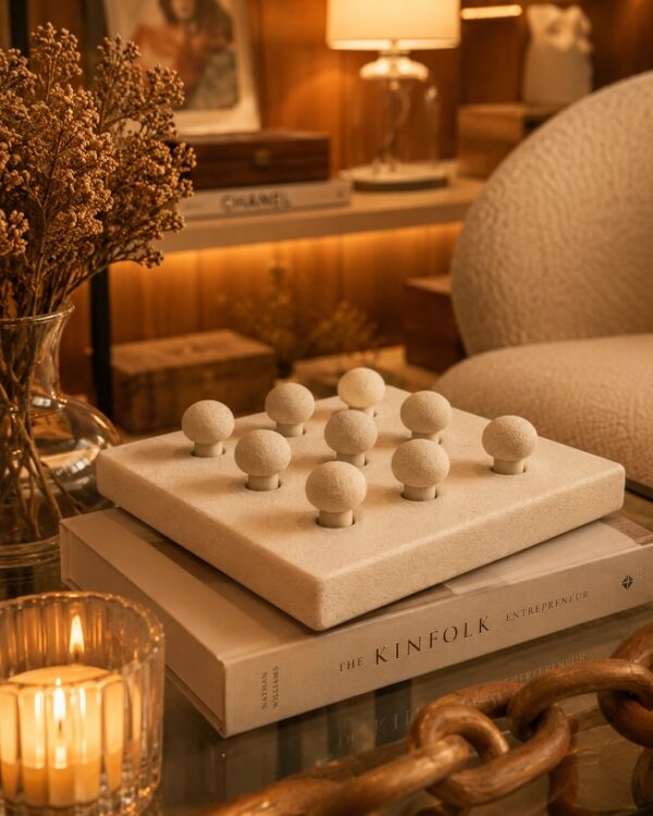 Escultura Decorativa Interativa de Alto Padrão – Design Sofisticado para Ambientes Modernos