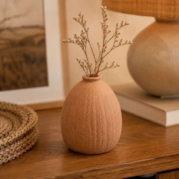 Mini Vaso Orgânico Terracota em Cerâmica – M